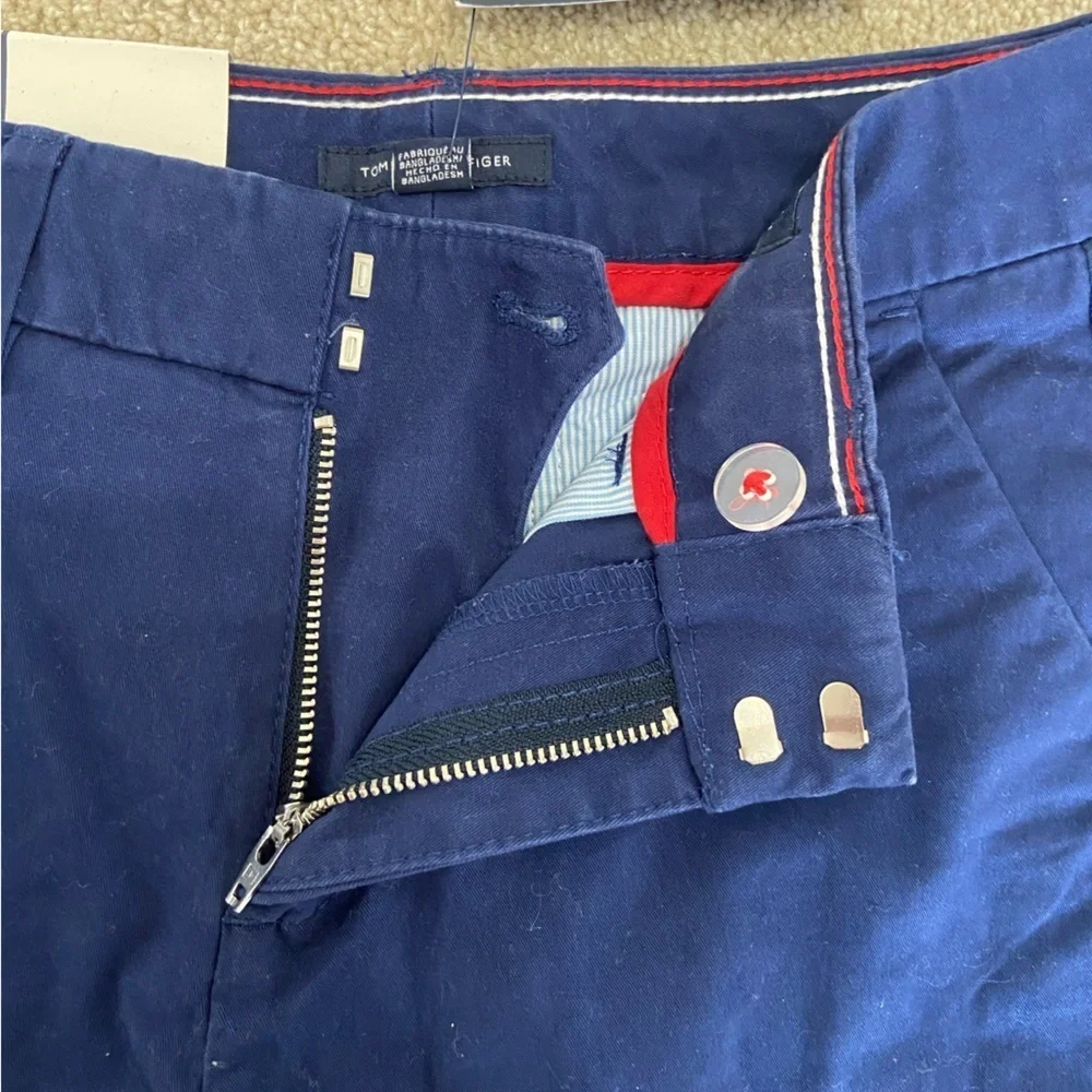 Tommy Hilfiger woman’s Blue Chinos with Red and White Stripe